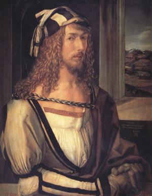 Albrecht Durer Self-Portrait with Gloves (nn03) oil painting picture